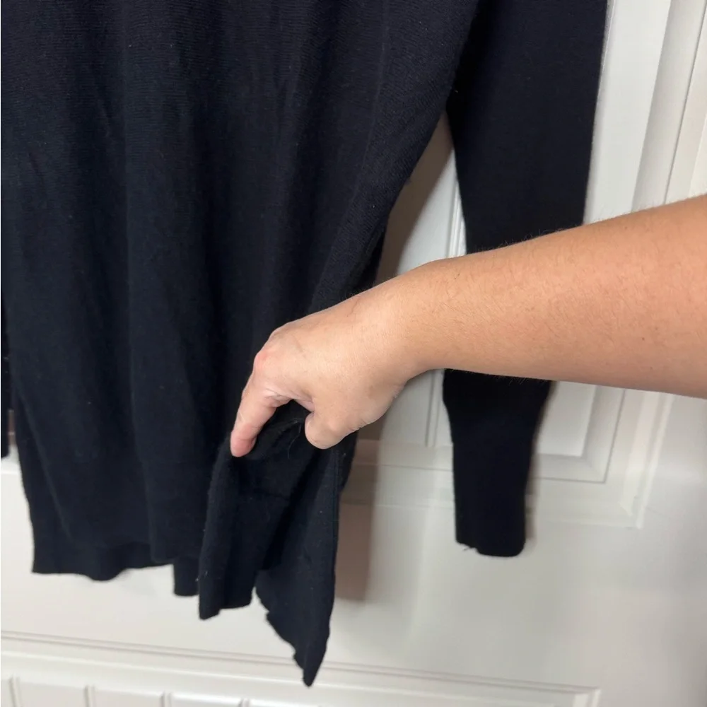 ATHLETA 🖤 Women’s Black Cashmere Wool Pullover SO SOFT Sweater (Small) - Picture 4 of 10